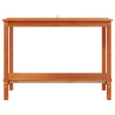 vidaXL Konzolasztal polcokkal Viaszbarna 110 x 40 x 80 cm Tömör fenyő