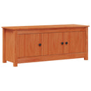 vidaXL Cipőszekrény Viaszbarna 110 x 38 x 45,5 cm Tömör fenyő