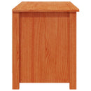 vidaXL Cipőszekrény Viaszbarna 110 x 38 x 45,5 cm Tömör fenyő