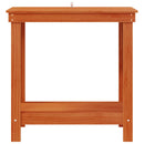 vidaXL Munkapad polcokkal Viaszbarna 80 x 50 x 80 cm Tömör fenyő