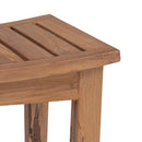 vidaXL Fürdőszobai Kisasztal Természetes 50 x 35 x 45 cm Tömör Teakfa