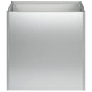 vidaXL Kerti cserép Ezüst 25 x 25 x 25 cm Horganyzott Acél