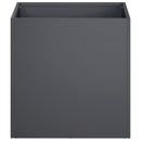 vidaXL Kerti cserép 2 db Antracitszürke 35 x 35 x 35 cm