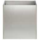 vidaXL Kerti cserép 2 db Ezüst 45 x 45 x 45 cm Rozsdamentes Acél