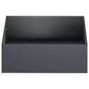 vidaXL Kerti cserép 2 db Antracitszürke 40 x 40 x 20 cm