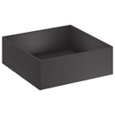 vidaXL Kerti cserép Fekete 60 x 60 x 20 cm Hidegen hengerelt acél