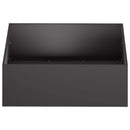 vidaXL Kerti cserép 2 db Fekete 60 x 60 x 20 cm Hidegen hengerelt acél