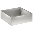 vidaXL Kerti cserép Ezüst 60 x 60 x 20 cm Rozsdamentes Acél