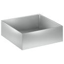 vidaXL Kerti cserép Ezüst 60 x 60 x 20 cm Horganyzott Acél