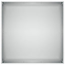 vidaXL Kerti cserép Ezüst 60 x 60 x 20 cm Horganyzott Acél