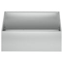 vidaXL Kerti cserép 2 db Ezüst 60 x 60 x 20 cm Horganyzott Acél
