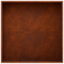 vidaXL Kerti cserép 2 db Rozsdás 60 x 60 x 20 cm Időjárásálló Acél