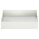 vidaXL Kerti cserép 2 db Fehér 80 x 80 x 20 cm Hidegen hengerelt acél