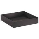 vidaXL Kerti cserép 2 db Fekete 100 x 100 x 20 cm