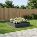 vidaXL Kerti cserép Antracitszürke 100 x 100 x 20 cm