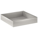 vidaXL Kerti cserép Ezüst 100 x 100 x 20 cm Rozsdamentes Acél