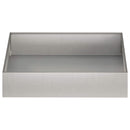 vidaXL Kerti cserép 2 db Ezüst 100 x 100 x 20 cm Rozsdamentes Acél