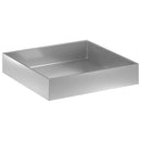 vidaXL Kerti cserép Ezüst 100 x 100 x 20 cm Horganyzott Acél