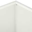 vidaXL Kerti cserép 2 db Fehér 40 x 40 x 30 cm Hidegen hengerelt acél