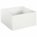 vidaXL Kerti cserép 2 db Fehér 40 x 40 x 30 cm Hidegen hengerelt acél