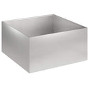 vidaXL Kerti cserép 2 db Ezüst 40 x 40 x 30 cm Rozsdamentes Acél