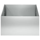 vidaXL Kerti cserép 2 db Ezüst 40 x 40 x 30 cm Horganyzott Acél
