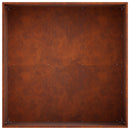 vidaXL Kerti cserép Rozsdás 40 x 40 x 30 cm Időjárásálló Acél