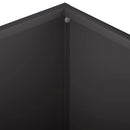 vidaXL Kerti cserép Fekete 60 x 60 x 30 cm Hidegen hengerelt acél