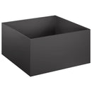vidaXL Kerti cserép 2 db Fekete 60 x 60 x 30 cm Hidegen hengerelt acél
