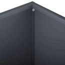 vidaXL Kerti cserép 2 db Antracitszürke 60 x 60 x 30 cm