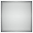 vidaXL Kerti cserép Ezüst 60 x 60 x 30 cm Horganyzott Acél