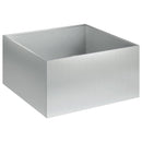 vidaXL Kerti cserép 2 db Ezüst 60 x 60 x 30 cm Horganyzott Acél