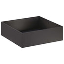 vidaXL Kerti cserép Fekete 100 x 100 x 30 cm Hidegen hengerelt acél