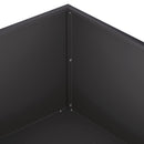 vidaXL Kerti cserép 2 db Fekete 100 x 100 x 30 cm