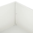 vidaXL Kerti cserép Fehér 100 x 100 x 30 cm Hidegen hengerelt acél