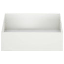 vidaXL Kerti cserép Fehér 100 x 100 x 30 cm Hidegen hengerelt acél