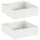 vidaXL Kerti cserép 2 db Fehér 100 x 100 x 30 cm