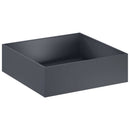 vidaXL Kerti cserép Antracitszürke 100 x 100 x 30 cm
