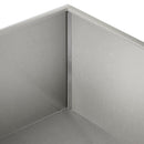 vidaXL Kerti cserép 2 db Ezüst 100 x 100 x 30 cm Rozsdamentes Acél