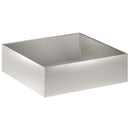 vidaXL Kerti cserép 2 db Ezüst 100 x 100 x 30 cm Rozsdamentes Acél