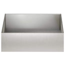vidaXL Kerti cserép 2 db Ezüst 100 x 100 x 30 cm Rozsdamentes Acél