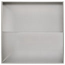 vidaXL Kerti cserép 2 db Ezüst 100 x 100 x 30 cm Rozsdamentes Acél