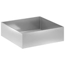 vidaXL Kerti cserép Ezüst 100 x 100 x 30 cm Horganyzott Acél
