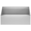 vidaXL Kerti cserép 2 db Ezüst 100 x 100 x 30 cm Horganyzott Acél