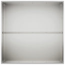 vidaXL Kerti cserép 2 db Ezüst 60 x 60 x 40 cm Rozsdamentes Acél