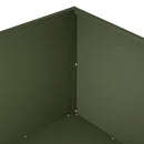 vidaXL Kerti cserép 2 db Olajzöld 80 x 80 x 40 cm