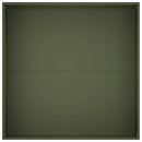 vidaXL Kerti cserép 2 db Olajzöld 80 x 80 x 40 cm