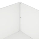 vidaXL Kerti cserép Fehér 100 x 100 x 40 cm Hidegen hengerelt acél