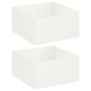vidaXL Kerti cserép 2 db Fehér 100 x 100 x 40 cm
