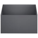 vidaXL Kerti cserép Antracitszürke 100 x 100 x 40 cm